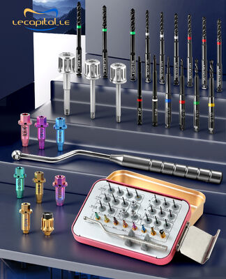 Buon prezzo Medical-Grade White Steel Broken Screw Extractor Set with High Thermal Conductivity and High-Precision Machining for Dental Implant Repair (Set di estrazione a vite di acciaio bianco di grado medico) in linea